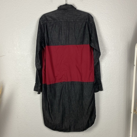 Uniqlo colorblock denim tunic duster - Picture 6 of 7